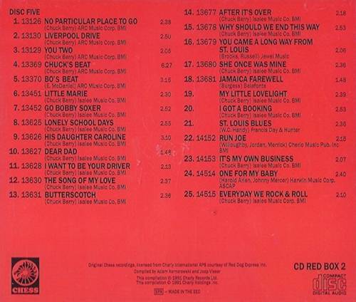 Chuck Berry The Chess Years : Booklet 5